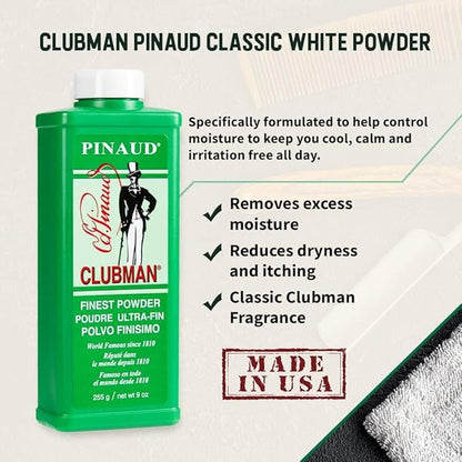 Pinaud Clubman Powder 9 oz (Pack of 7)