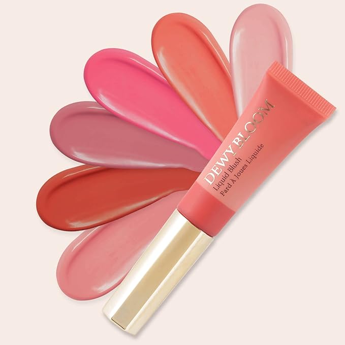 Blush Beauty Wand - Matte Face Contour Wand with Cushion Applicator, Creamy Liquid Blush Stick, Blendable Rouge, Cruelty-Free, 105 Ardour, Brownish Red
