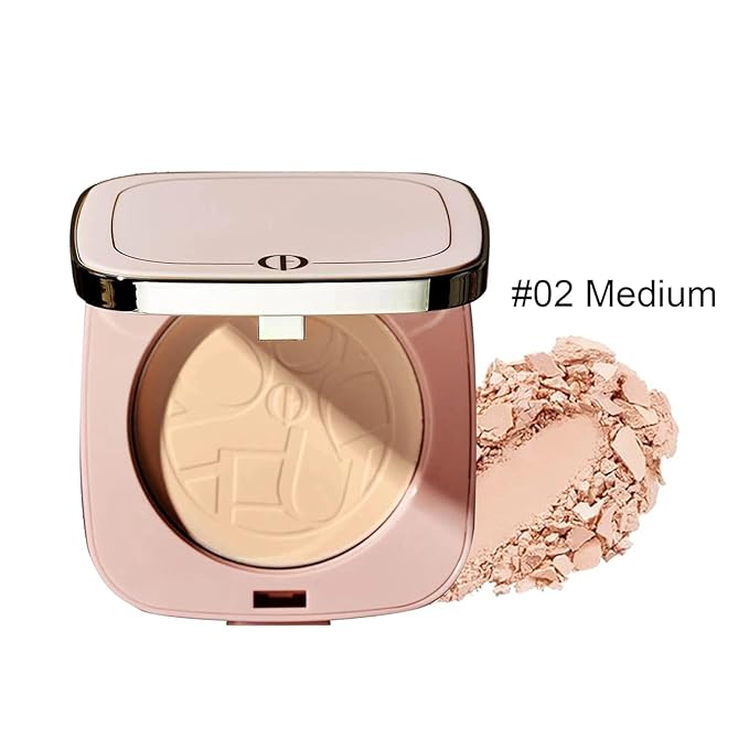 Face Compact Powder Makeup ，Pressed Powder Long Lasting Oil Control Waterproof Sweatproof Powder，Makeup for Flawless Finish All Day，Dating artifact （8030）