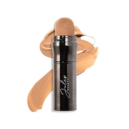 Julep All-in-One Beauty Trio: Cushion Complexion Foundation Caramel, Skip the Brush Blush Stick Desert Rose, and It’s Balm Tinted Lip Balm Brown Sugar