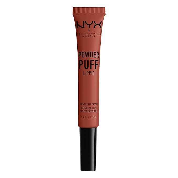 NYX PROFESSIONAL MAKEUP Powder Puff Lippie Lip Cream, Liquid Lipstick - Teacher's Pet (Orange Brown)