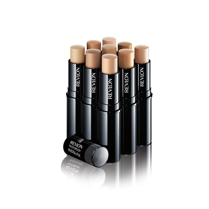 Revlon Foundation Stick, PhotoReady Insta-Fix Face Makeup for All Skin Types, SPF 20, Longwear Light-Medium Coverage with Natural Finish, 160 Medium Beige, 1 Oz