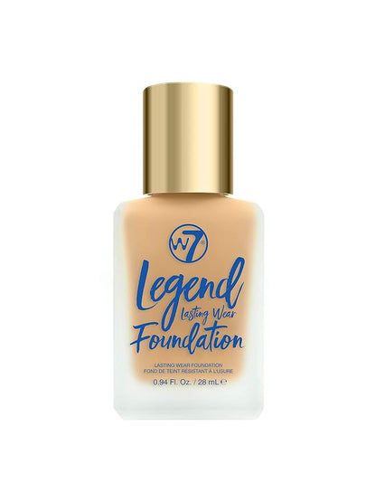 W7 Legend Foundation - Creamy Liquid Foundation for Poreless, Semi-Matte Medium Coverage - 28ml (Butterscotch)