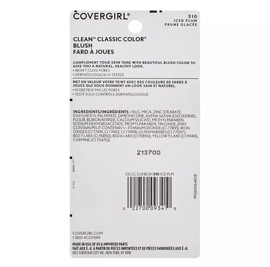 COVERGIRL Classic Powder Blush, Iced Plum, 0.3 Fl Oz, 2 Count