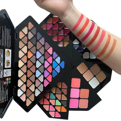 VERONNI Makeup Kit All in One Makeup Kit For Women, Full Kit 130 Colors Make Up Palette Set - Including Eyeshadow, Lip Gloss, Concealer, Highlighter, Eyebrow Gel And Blush Makeup Gift Kit (130 colors)