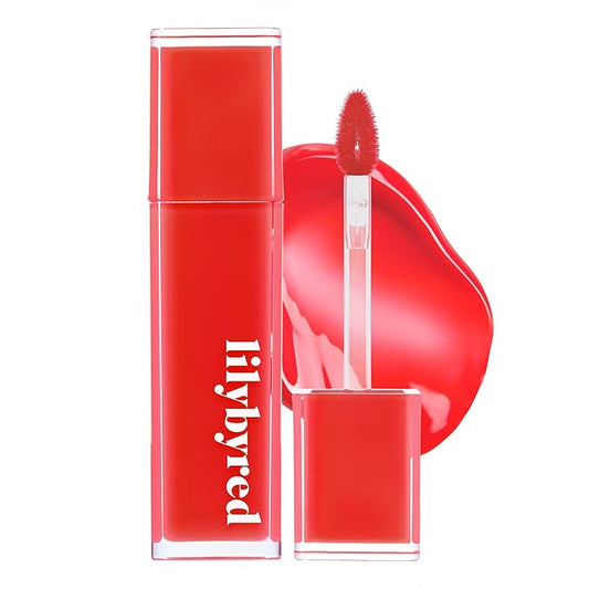 lilybyred Bloody Liar Coating Tint | Korean Glossy Lip Stain, Vivid & Juicy Color, Syrupy Shine, Moisturizing, Long-Lasting & Smudge-Proof, Non-Sticky, Lightweight (08 Confident Cherry Tomato)