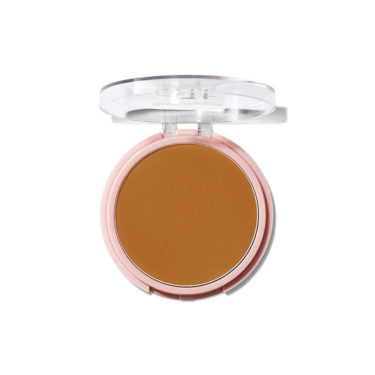 e.l.f. Halo Glow Powder Filter, Ultra-fine Finishing Powder, Smooths The Look of Pores & Fine Lines, Creates A Soft-Focus Glow, Vegan & Cruelty-Free, Deep Warm