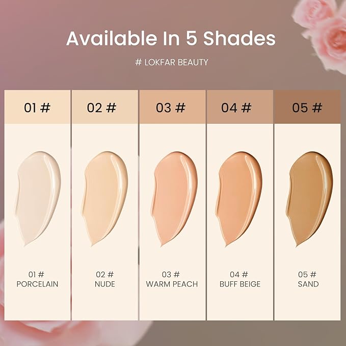 Airbrush Foundation Set with Soft Makeup Brush, [Light Weight], [Long Lasting], [Anti-aging Ingredient], [Oil Control Formula], Full Coverage Foundation for All Skin Type, 04# Buff Beige