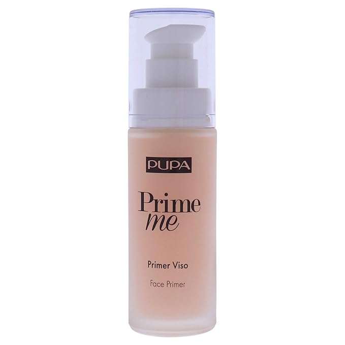 PUPA Milano Prime Me Perfecting Face Primer - Pre Make-Up Face Base - Visibly Minimises Expression Lines, Pores And Imperfections - Lightweight Texture - For All Skin Types - 001 Universal - 1.01 Oz