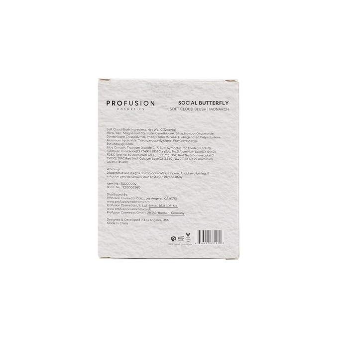 Profusion Cosmetics Empowered Social Butterfly Mousse Blush, Lightweight and Velvety Smooth Texture Improves Natural Flush, Radiates Confidence and Unique Beauty with Radiant Glow (Monarch, Standard)
