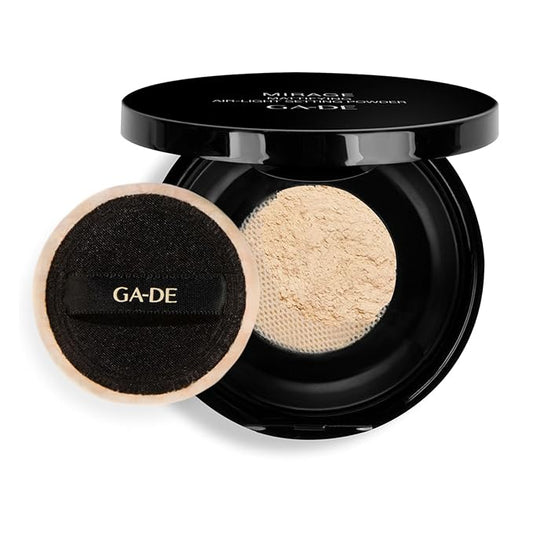 GA-DE Mirage Matifying Air-Light Setting Powder - Effortless Skin Blending, Shine-Free Lasting Makeup - Weightless Texture and Paraben-Free - 0.7 oz
