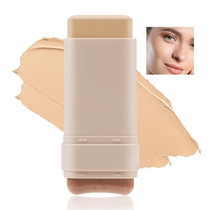 Matte Foundation Stick - Full Coverage Concealer And Contour Stick With Built In Applicator