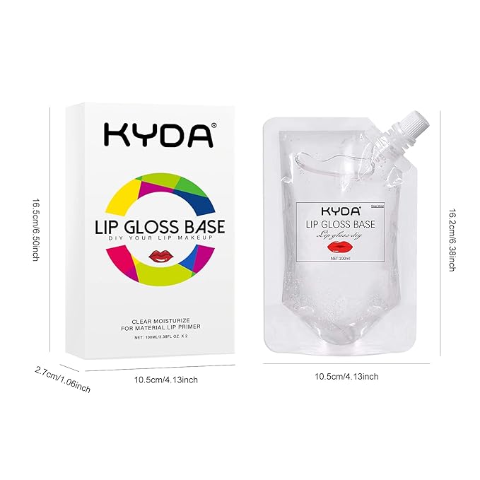 KYDA 200ML Moisturize Lip Gloss Base,Lip Gloss Base Oil Material Lip Makeup Primers, Non-Stick Lipstick Primer Lip Gloss Base for DIY Handmade Lip Balms Lip Gloss-200g