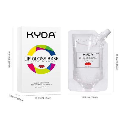 KYDA 200ML Moisturize Lip Gloss Base,Lip Gloss Base Oil Material Lip Makeup Primers, Non-Stick Lipstick Primer Lip Gloss Base for DIY Handmade Lip Balms Lip Gloss-200g