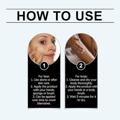 Supreme Creme All-Over Complexion Perfector，Long-Lasting CC Cream Foundation (2PCS)