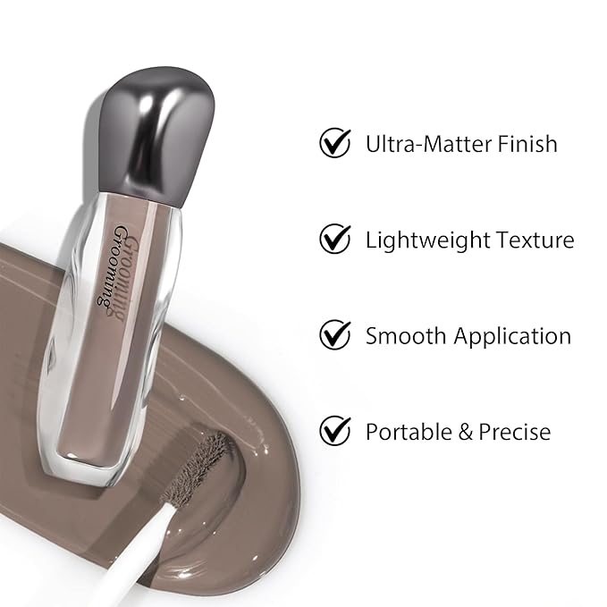 Liquid Bronzer Stick, Liquid Contour Stick for Sculpted Face Makeup, Cream Contour, Lightweight Blendable Matte Finish Makeup, Easy to Sculpt the Face, Non-greasy, Long Lasting 01#Natural Brown