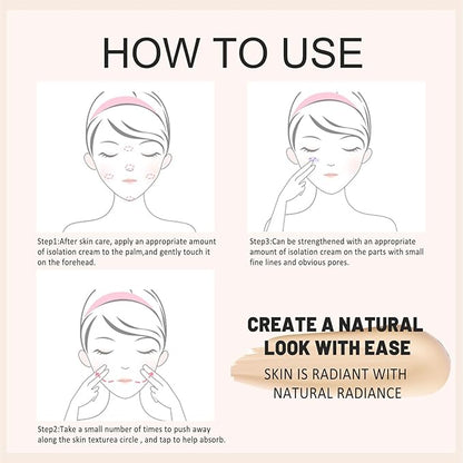 Skin Tone Adjusting CC Cream SPF 50, New Cosmetics CC Cream, Pre-makeup Primer Moisturizing Skin Concealer Brightening Skin Tone (Natural, 2PCS)