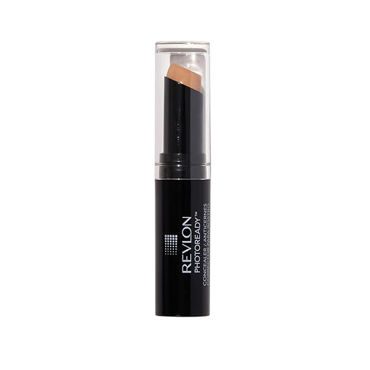 Revlon Concealer Stick, PhotoReady Face Makeup for All Skin Types, Longwear Medium- Full Coverage with Creamy Finish, Lightweight Formula, 004 Medium, 0.11 Oz