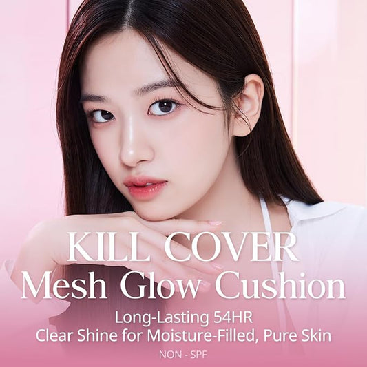 CLIO Kill Cover Mesh Glow Linen Cushion Foundation [2 Refill Included]