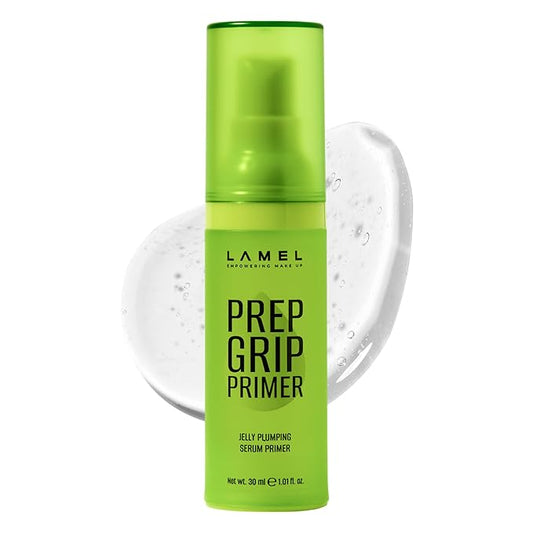 Prep Grip Jelly Primer, Hydrating Primer for Face Before Makeup for Long-Lasting Hold, Gripping Gel Base for Foundation, Lightweight Makeup Application Gel, Plumping Serum Texture, 1.01 fl.oz
