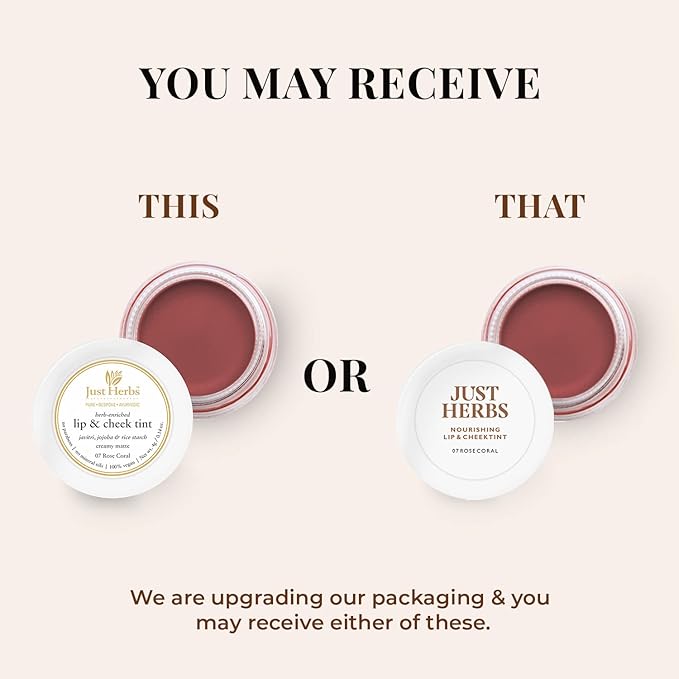 Organic Creamy Matte 3 in 1 Lip & Cheek Tint, Blush For Women - SLS,Chemical & Paraben Free - 0.14 fl. oz. (Rose coral)