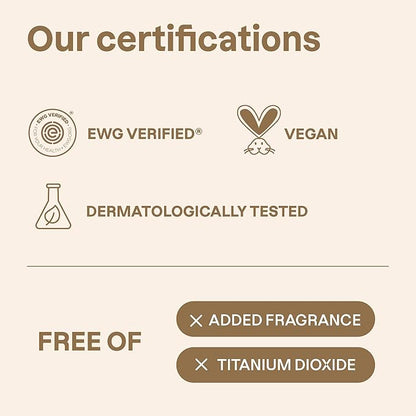 ATTITUDE Oceanly Light Coverage Foundation Stick, Titanium Dioxide-Free, EWG Verified, Plastic-Free, Vegan & Cruelty-free Makeup, Espresso, 0.42 Ounces