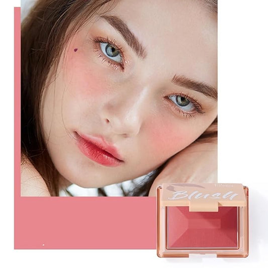 MAEPEOR Powder Blush Lightweight Smooth Blendable Matte Face Blush Highly Pigmented Powder Blusher for All Skin Tones (Color 03)