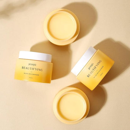Petitfee Beautifying Mood On Cleanser 3.38 fl. oz. (100ml) - Cleansing Balm, Makeup Removal, Pore Cleansing, Dissolves Sunscreen, Moisturizing Finish with Citrus Aroma Oil, Korean Skincare