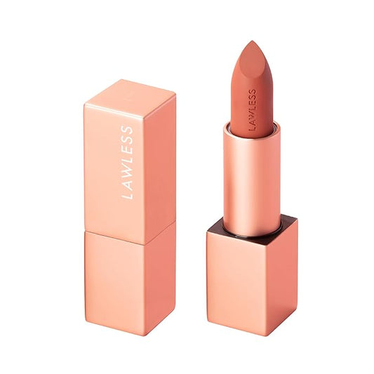 Forget the Filler Lip-Plumping Line-Smoothing Satin Cream Lipstick, Cookie, Red, 0.1 Ounce