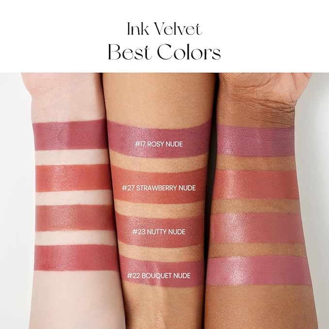 Peripera Ink the Velvet Lip Tint - High Pigment Color, Longwear, Weightless, Not Animal Tested, Gluten-Free, Paraben-Free (029 COCOA NUDE (NEW))