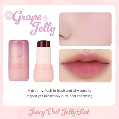 Juicy Veil Jelly Tint 04 Grape Jelly, cheek, cheektint, cheektint by Jelly, lip and cheektint, cheektint stick