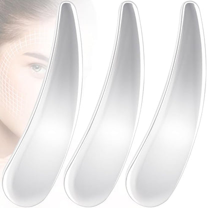 3pcs Mini Metal Cosmetic Spatulas, Reusable Skincare Applicator, Makeup Spoons Facial Beauty Accessories for Essence Skin Care Cream Eye Cream Mask Mixing- Silver