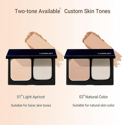 Face Powder-Matte Pressed Powder, Lightweight, Blurs Imperfections and Pores, Longwear Sets Makeup, Suitable for Use on The Go (01 LIGHT, 0.42oz)