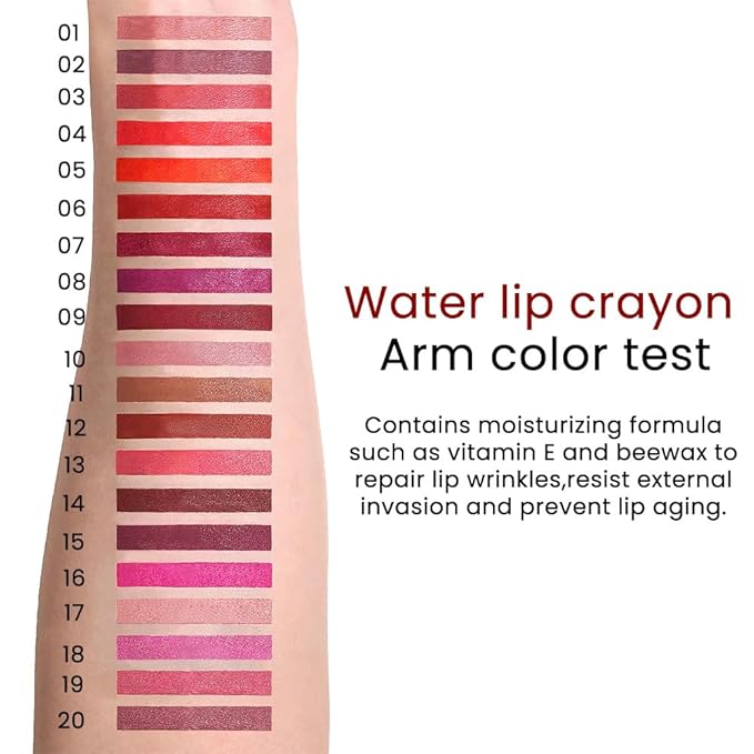 Nude Orange Crayon Matte Lipstick Lip Liner Pencil, Moisture Smooth Lipstick Penil, With Pencil Sharpener Sharpenable Lip Pen Ultimate Lip Crayon for Women Easy to Apply Waterproof 17#