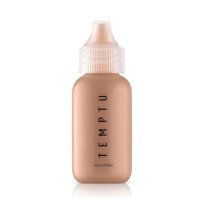 TEMPTU S/B Silicone-Based Airbrush Foundation: Professional Long-Wear Liquid Makeup, Sheer To Full Coverage For A Hydrated, Healthy-Looking Glow & Luminous, Dewy Finish On All Skin Types, 007 Golden Honey, 1 Fl Oz