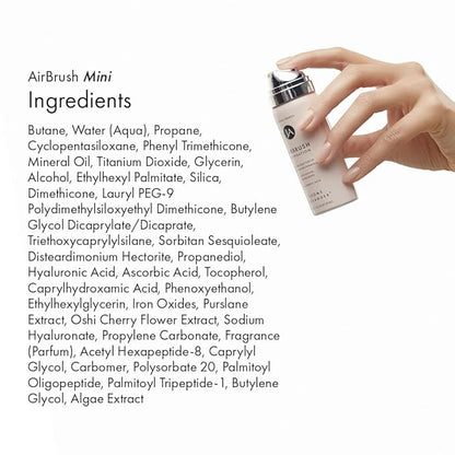 MagicMinerals AirBrush Foundation by Jerome Alexander, Mini Travel Size 1FL Oz, Easy Application Spray Makeup with Anti-aging Ingredients for Smooth Radiant Skin - Warm Medium