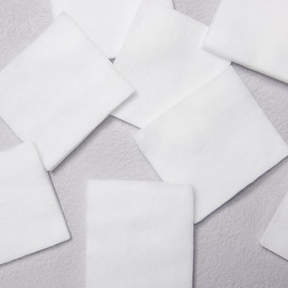100% Cotton Squares for Face, 165 Count, Lint-Free, Ideal for Sensitive Skin, Cleansing and Makeup Removal