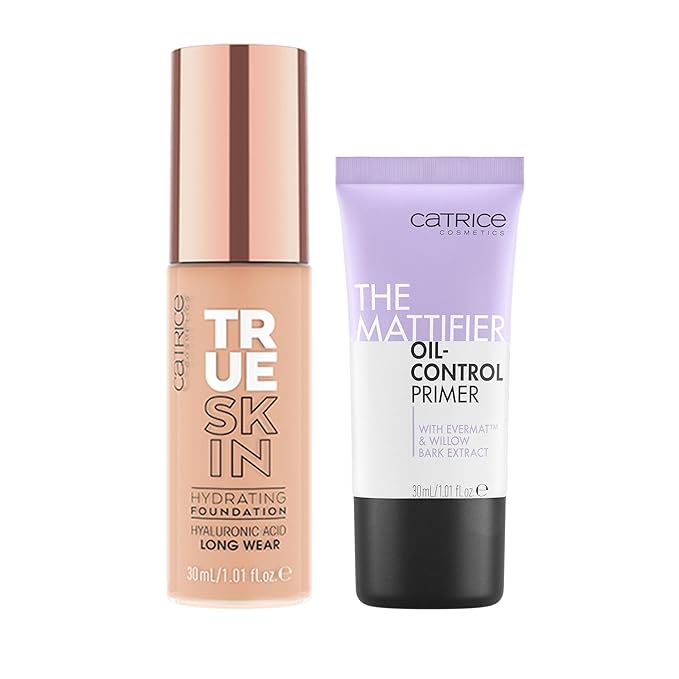 Catrice | True Skin Foundation 30 & The Mattifier Oil-Control Primer | Full Coverage Makeup | Vegan & Cruelty Free