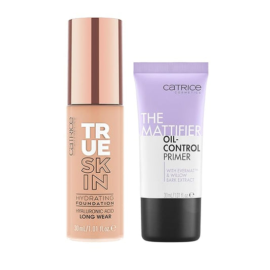Catrice | True Skin Foundation 30 & The Mattifier Oil-Control Primer | Full Coverage Makeup | Vegan & Cruelty Free