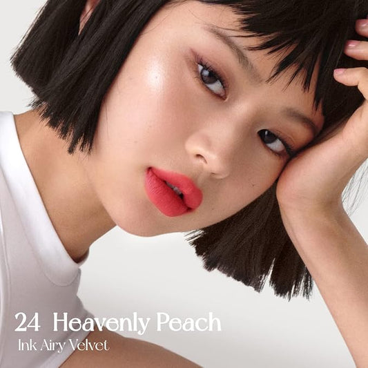 Peripera Ink Airy Velvet Lip Tint, Liquid Lip (024 HEAVENLY PEACH)