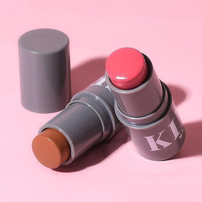 KIMUSE Cream Contour Stick Duo, Cream Blush Stick, Bronzer Shaping Stick, Creamy, Pigmented, Long Lasting, Vegan Face Make Up Sticks