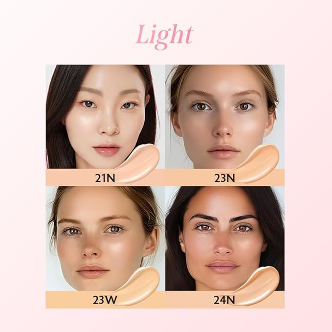 milktouch Cushion Foundation, 24H Flawless Skin, Radiant Shine, No Oxidation, Long-Lasting, Non-Creasing, 60% Hydrating Skincare Infused Korean Foundation, Valentines Gifts (23W Vanilla Beige)