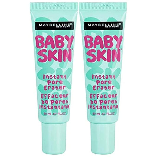 Maybelline Baby Skin Instant Pore Eraser Primer Makeup, Clear, 2 Count