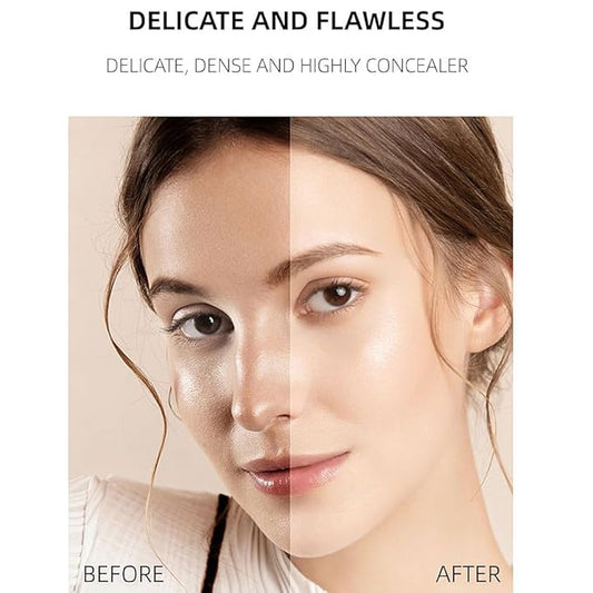 Flawless Cushion Foundation Makeup for Man and Woman | Hydrating | Long-Lasting Buildable Coverage | Highly Conceal | Lightweight and Moisturizing | Refill Included, 1.05Oz (#02 NATURAL)