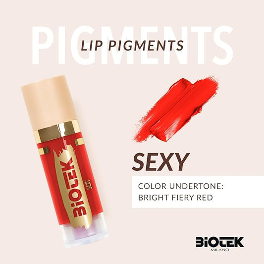 Biotek Lip Pigment for Permanent Makeup - Red Color for Lip - Made in Italy - Sexy 0,61 fl.oz.