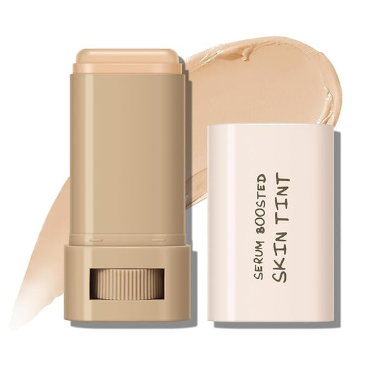 KYDA Tinted Moisturizer Stick, Solid Serum for Boost Skin Tint, Tinted Foundation Stick, Solid Beauty Balm for Contour Concealer, Sheer to Light Cover, Lightweight Blendable, 04