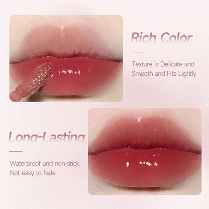 10 Color Lip Stain Set, Plumping Mini Liquid Lipstick, Korean Lip Gloss, Long Lasting, Non-Stick, Waterproof, High Pigment, Vivid Color Lip Tint Makeup