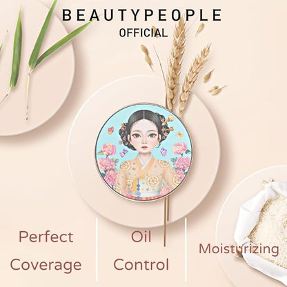 BEAUTYPEOPLE Full Cover Cushion Natural Long Lasting Make Up Liquid Foundation_#23 Cover Sand_Ver1