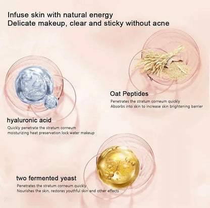 30ml Waterproof Foundation Full Cover Face Base Liquid Foundation Soft Matte Concealer Primer Base Makeup Color Correcting Whitening Cream Facial Concealer # Natural