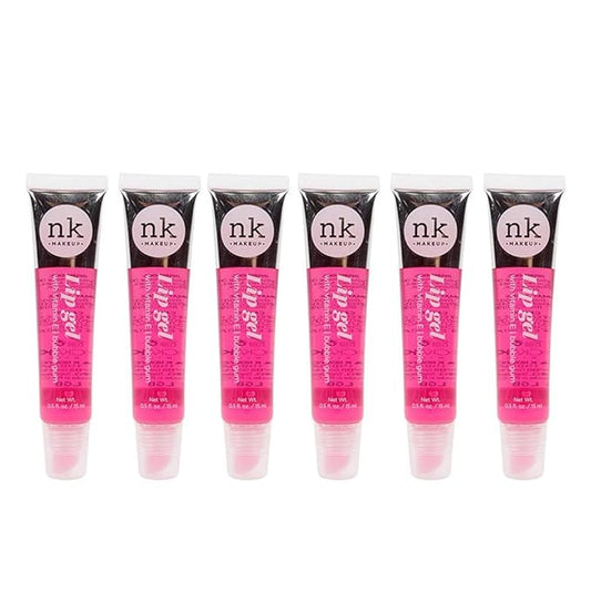 NICKA K NEW YORK Lip Gel Color with Vitamin E (6PACK) (BUBBLE GUM)